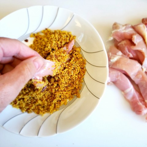 Pretzel crumbs for breading chicken