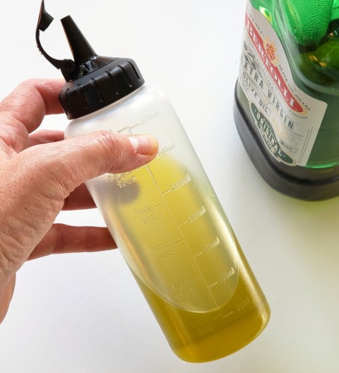 Olive Oil in OXO's Chef's Squeeze Bottles