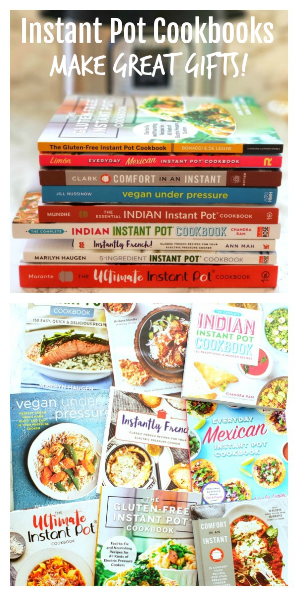 Instant Pot Cookbooks for gift giving on ShockinglyDelicious.com