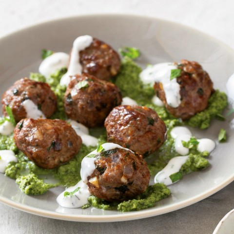 Flavorful Lamb Meatballs use the Instant Pot to good effect -- the Indian spices are toasted, the meatballs are pressure cooked, and then they get a final sear in the same pot. Serve as an appetizer or a main dish, with cucumber raita or a coconut cilantro chutney.  