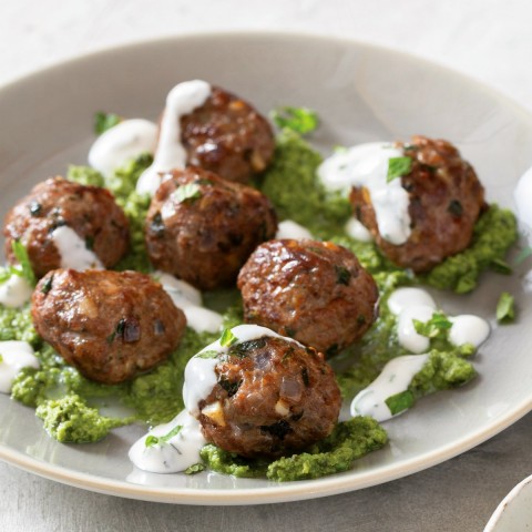 Flavorful Lamb Meatballs use the Instant Pot to good effect -- the Indian spices are toasted, the meatballs are pressure cooked, and then they get a final sear in the same pot. Serve as an appetizer or a main dish, with cucumber raita or a coconut cilantro chutney.