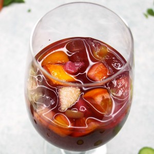 Merlot Sangria easy recipe on ShockinglyDelicious.com