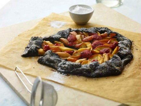 Fruit Galette with Chocolate Crust from The Healthy Jewish Kitchen