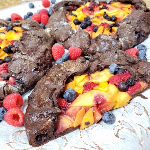 Fruit Galette with a Chocolate Crust recipe on ShockinglyDelicious.com