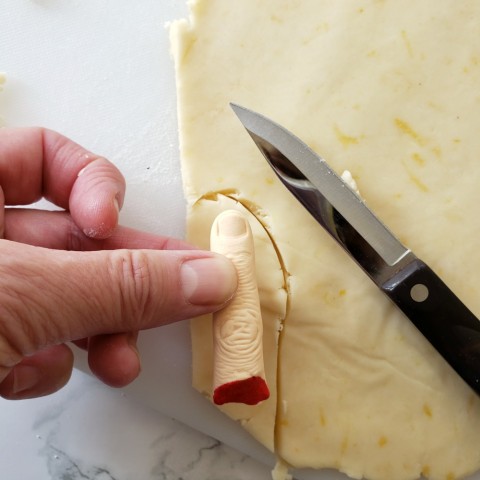 Cut out Lemon-Vanilla Shortbread Cookies on ShockinglyDelicious.com