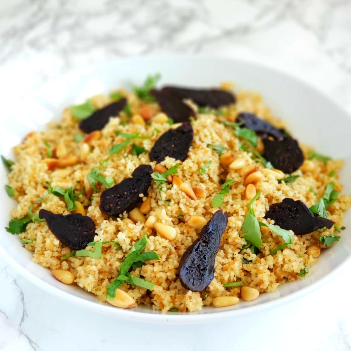 Couscous with Cumin and Pine Nuts and Figs on ShockinglyDelicious.com