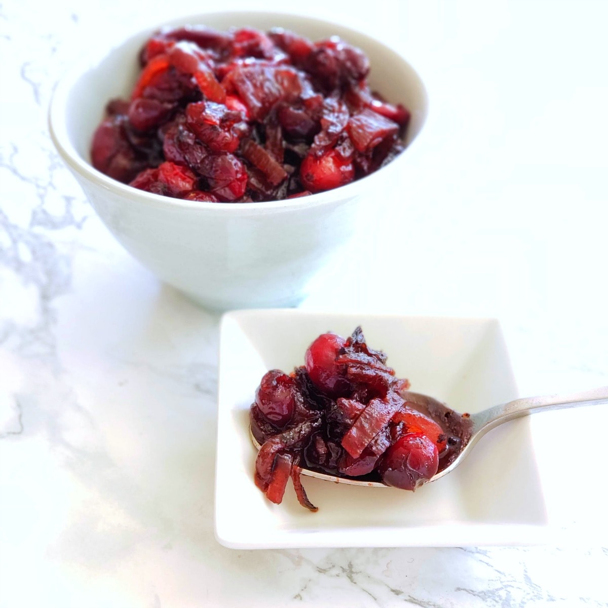 Cranberry Sauce with Caramelized Onions has only 5 ingredients