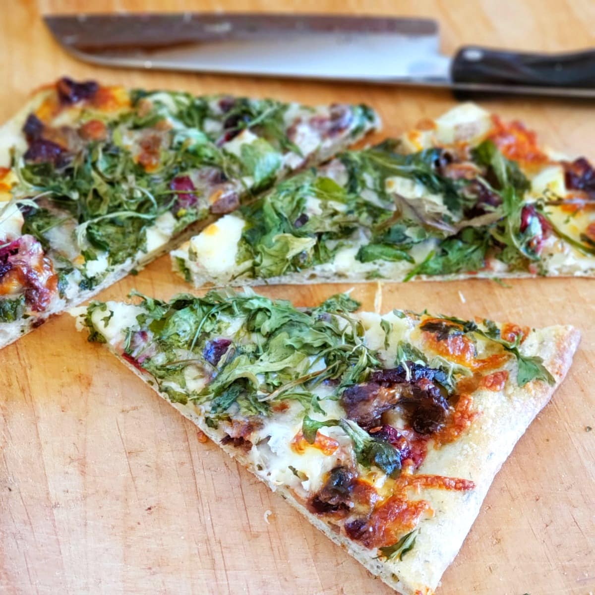 Cranberry Sauce with Caramelized Onions on pizza