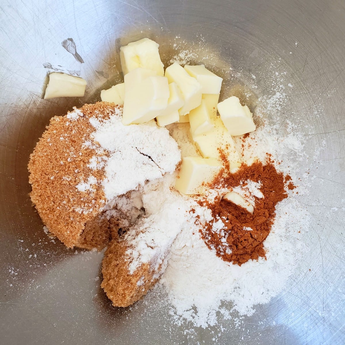 Ingredients for streusel topping